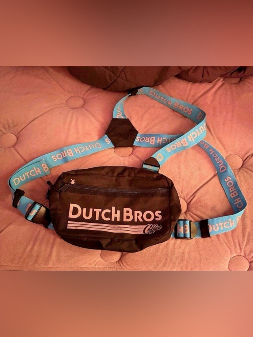Dutch Bros Belt Bag in Black & Blue